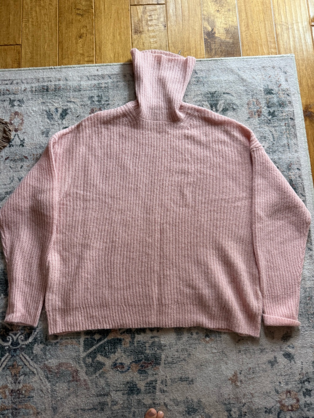 J. Crew Light Pink Turtleneck Sweater